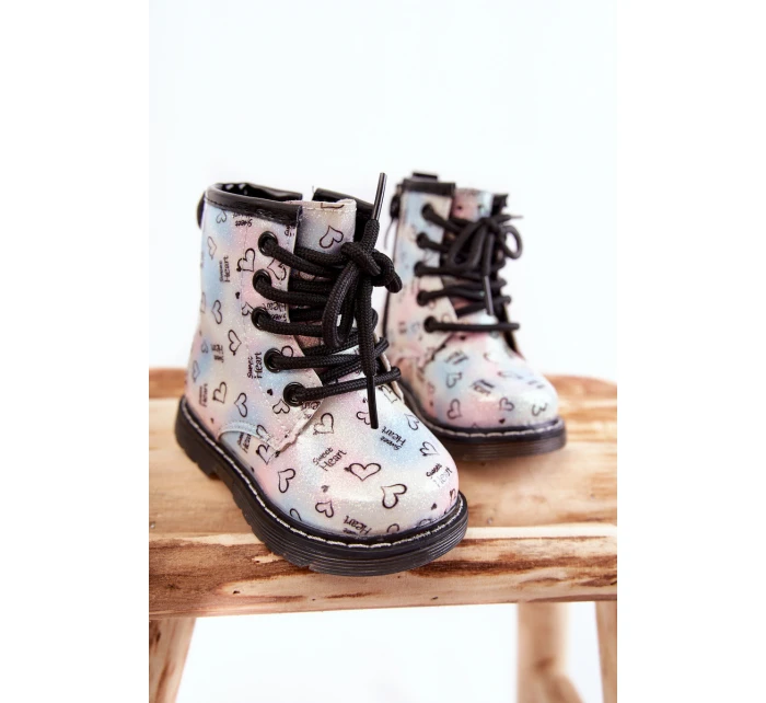 Dětské třpytivé boty s vzory model 21597323 - Boto