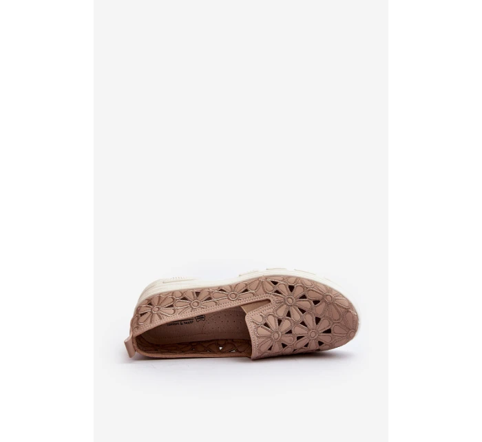 Růžové Dámské Nazouvací Boty s model 21648204 - EVENTO