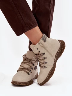 Zateplené boty Dámské Světle béžové model 21714507 - Boto