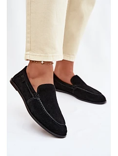 Dámské mokasiny z přírodního semiše Big Star model 22069376 Černé - Big Star Shoes