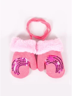 YOCLUB Rukavice RED-0111G Dětské kožešinové flitry