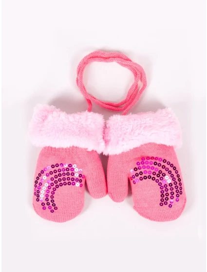 Dívčí rukavice YO!  flitry model 18918583 - Yoclub