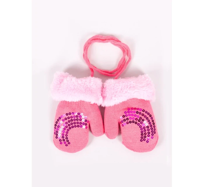 Dívčí rukavice YO!  flitry model 18918583 - Yoclub