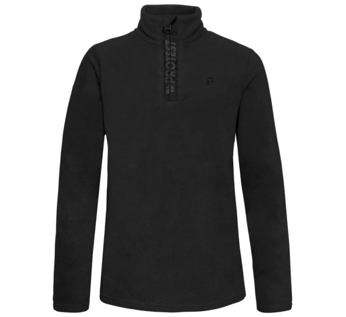 Dětská mikina Protest Perfecty Jr s polovičním zipem z elastické látky černá (P3810400/290) Dětská mikina Protest Perfecty Jr s polovičním zipem z elastické látky černá (P3810400/290)