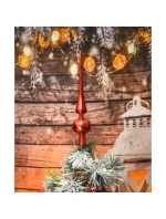 VRCHOL VÁNOČNÍHO STROMKU 25 CM VYSOKÝ ČERVENÝ