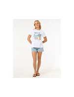Tričko RIP CURL Crystal Standard Tee, bílé Tričko RIP CURL Crystal Standard Tee, bílé