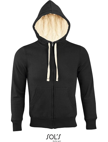 SOL'S Sherpa Unisex mikina s kapucí 25.0584 black SOL'S Sherpa Unisex mikina s kapucí 25.0584 black