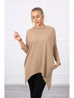 Mikina s potiskem model 21755692 camel - K-Fashion