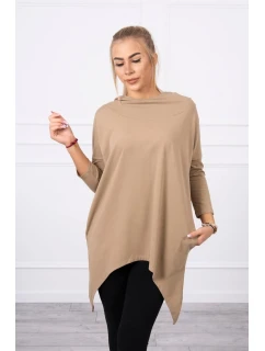 Mikina s potiskem model 21755692 camel - K-Fashion