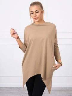 Mikina s potiskem model 21755692 camel - K-Fashion