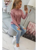 Poloviční rolák s diamantovým vzorem tmavě růžový Poloviční rolák s diamantovým vzorem tmavě růžový