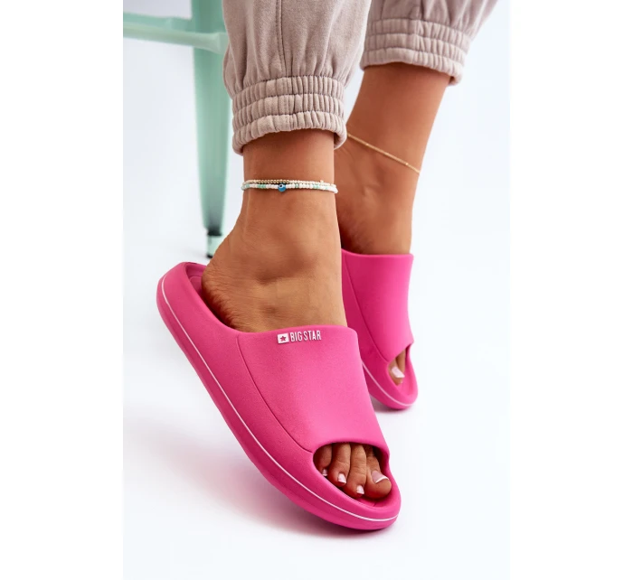 Lehké Dámské Pantofle Big Star NN274A041 Fuksie Lehké Dámské Pantofle Big Star NN274A041 Fuksie