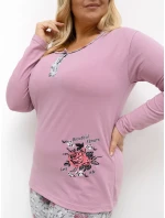 Pyžamo DU PI FP 506.56 tmavě růžové Pyžamo DU PI FP 506.56 tmavě růžové