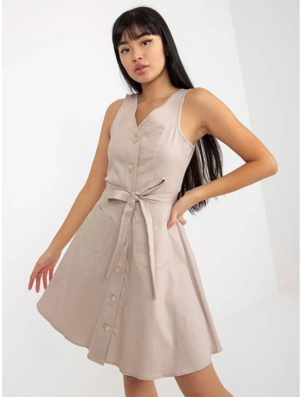 Dámské šaty LK SK  béžová  model 18116344 - FPrice