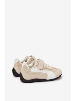 Dětské sportovní boty na suchý zip Perrin – béžové Dětské sportovní boty na suchý zip Perrin – béžové