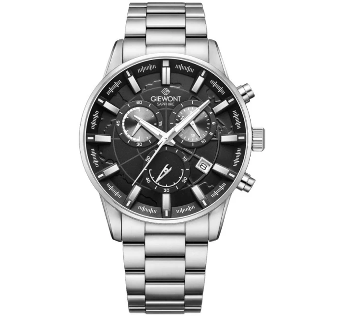 Pánské hodinky Giewont Chronograph Sapphire Silver GW4580-B2 Pánské hodinky Giewont Chronograph Sapphire Silver GW4580-B2