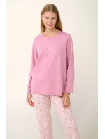 Bavlněné dámské pyžamo s potiskem model 20617694 - Vamp