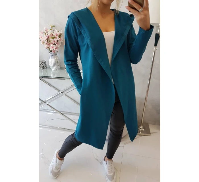 Dlouhá pláštěnka s kapucí, námořní Dlouhá pláštěnka s kapucí, námořní