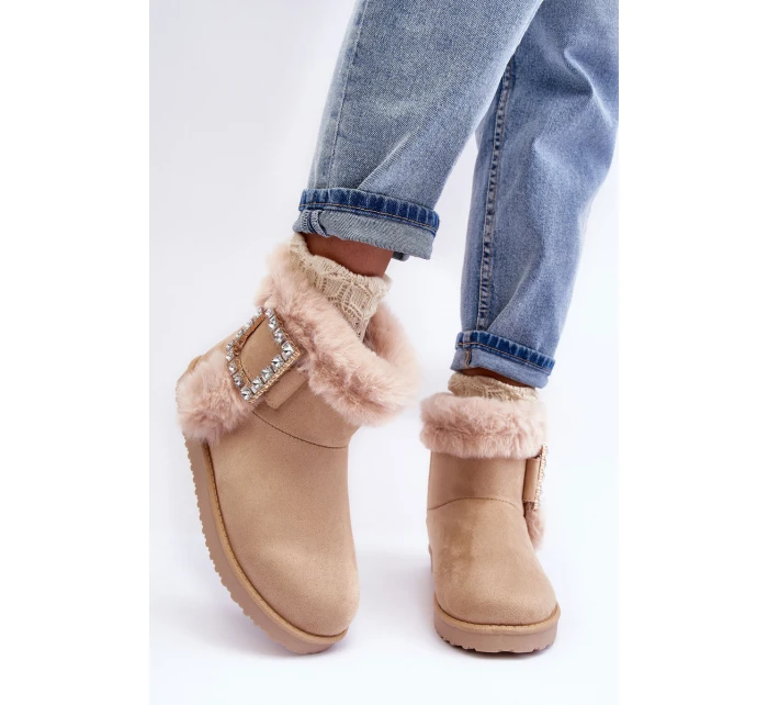 Ocílené Sněhule s Klíčkem Bežové  Dulca