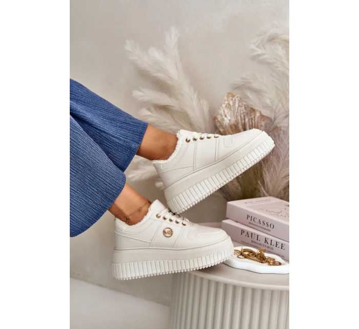 Sneakersy Sportovní Boty Dámské Zateplené Na Masivní Podešvi Béžové Verissha Sneakersy Sportovní Boty Dámské Zateplené Na Masivní Podešvi Béžové Verissha