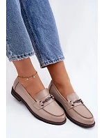 Dámské kožené  Béžové model 22100052 - VINCEZA