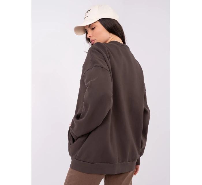 WT BL mikina A1454.84 tmavě hnědá