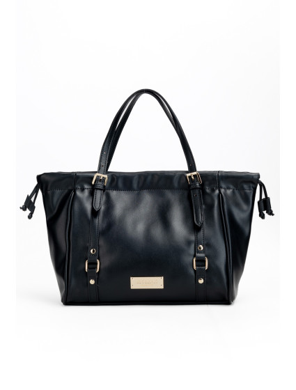 Monnari Bags Dámská kabelka s ozdobnými popruhy černá
