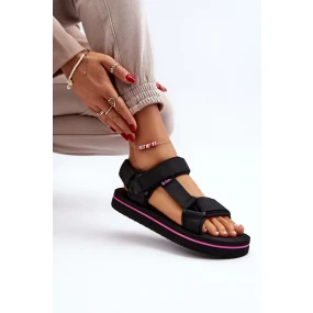 Dámské sandály na platformě Lee Cooper Černé