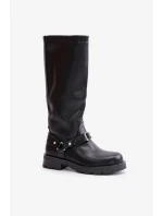 Zateplené Dámské Kozačky Na Zip Eko Kůže Černé Tialethe Zateplené Dámské Kozačky Na Zip Eko Kůže Černé Tialethe