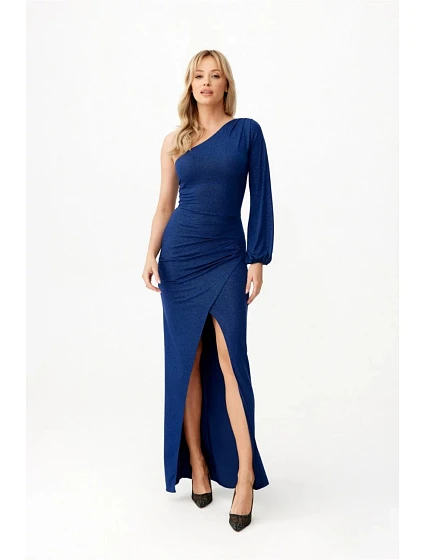 Dlouhé šaty model 20878290 modré - Roco Fashion Dlouhé šaty model 20878290 modré - Roco Fashion