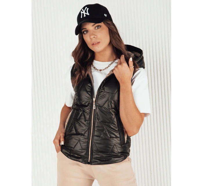 Dámská prošívaná vesta NICOLAS černá FashionStreet TY4120 Dámská prošívaná vesta NICOLAS černá FashionStreet TY4120