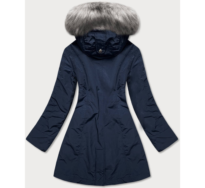 Tmavě modrá dámská zimní bunda (M21309)
