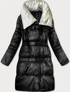 Černá zimní bunda s rukávy model 21247747 - Factory Price