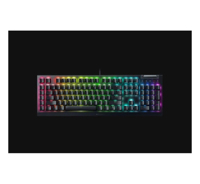 Mechanická herní klávesnice Razer BlackWidow V4 X, žluté spínače, americké rozložení, drátová, černá Razer Mechanická herní klávesnice Razer BlackWidow V4 X, žluté spínače, americké rozložení, drátová, černá Razer