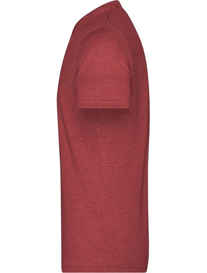 JN Pánské tričko s výstřihem do V 02.0 wine melange model 22494650 - Daiber JN Pánské tričko s výstřihem do V 02.0 wine melange model 22494650 - Daiber