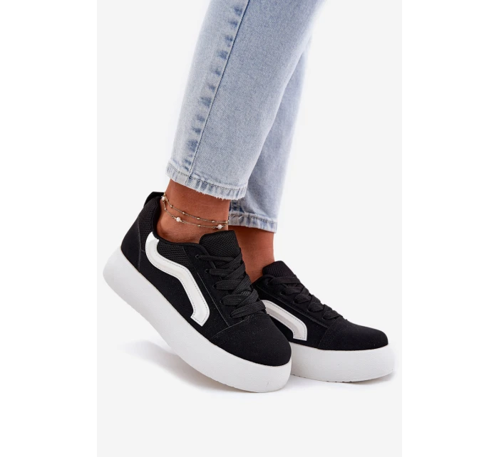 Dámské Tenisky Na Platformě Černé model 21694920 - Boto Dámské Tenisky Na Platformě Černé model 21694920 - Boto