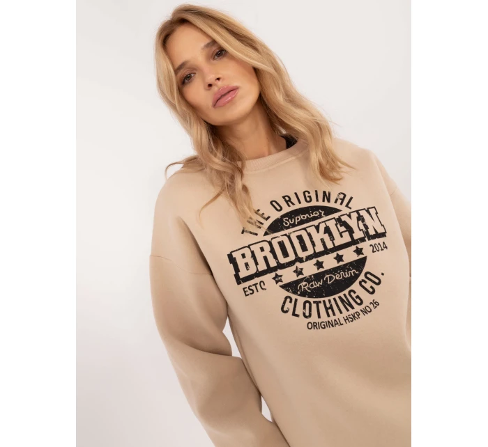 Bluza EM BL model 20496368 beżowy - FPrice Bluza EM BL model 20496368 beżowy - FPrice