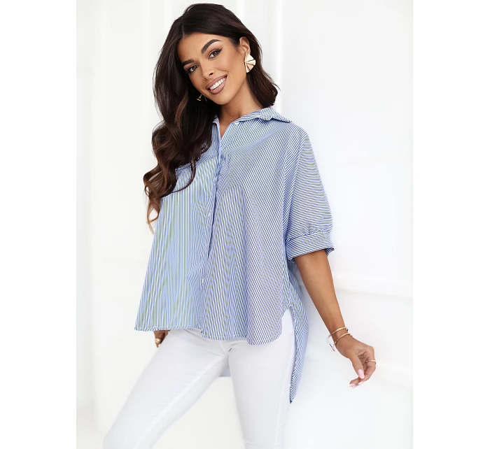 Košile IT KS 18989.17 námořnická a bílá Košile IT KS 18989.17 námořnická a bílá