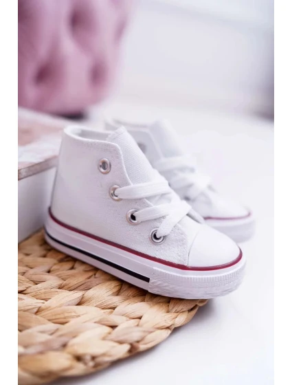 Dětské Vysoké Tenisky Bílé Filemon
