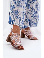 Dámské sandály RM24125 růžové - Jezzi