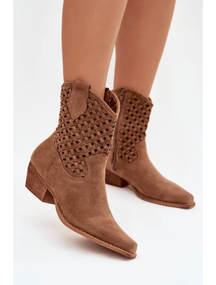 Boty na podpatku model 223852 Step in style Boty na podpatku model 223852 Step in style