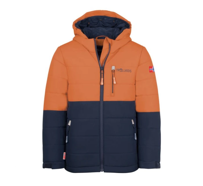 Dětská zimní nepromokavá oranžová lyžařská bunda  Snow Jacket XT model 21352010 - Trollkids