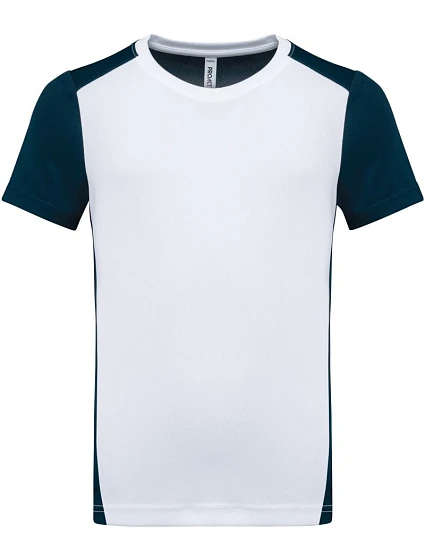 Kariban ProAct PA 4016 Dětské kontrastní sportovní tričko 20.4016 white/navy Kariban ProAct PA 4016 Dětské kontrastní sportovní tričko 20.4016 white/navy