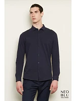 NEOBLU Basile Men Piqué košile s dlouhým rukávem 24.3777 night blue NEOBLU Basile Men Piqué košile s dlouhým rukávem 24.3777 night blue