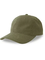 6 panelová manšestrová kšiltovka olive model 22478957 - Atlantis Headwear