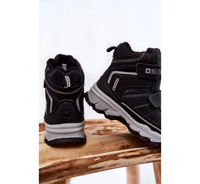 Dětská Trapery Memory Foam Big Star model 21599179 Černe - Big Star Shoes Dětská Trapery Memory Foam Big Star model 21599179 Černe - Big Star Shoes
