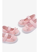 Dětské baletky s mašlí růžové Amirinas Dětské baletky s mašlí růžové Amirinas
