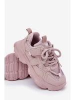 Dětské tenisky na platformě růžové Hanomess