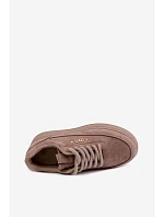 Semišové tenisky na platformě Taupe model 22355557 - Boto Semišové tenisky na platformě Taupe model 22355557 - Boto