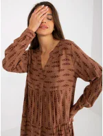 Šaty D73771M30361A4 hnědé